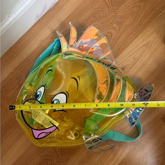 Disney The Little Mermaid Flounder Backpack Swim Bag Disney Store - Picture 9 of 10